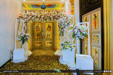 White Pink & Gold Wedding Entrance - Romantic Grand Welcome Sri Lanka